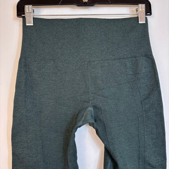 Lululemon Ebb to Street Pant Size 6 Heathered Fuel Green Breathable Yoga Gym - Picture 9 of 12